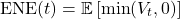 \[\text{ENE}(t) = \mathbb{E}\left[\min(V_t, 0)\right]\]