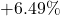 +6.49\%