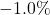 -1.0\%
