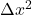 \Delta x^2