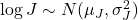 \log J \sim N(\mu_J, \sigma_J^2)