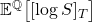 \mathbb{E}^{\mathbb{Q}}\big[[\log S]_T\big]