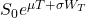 S_0 e^{\mu T + \sigma W_T}