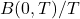 B(0,T)/T