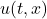 u(t,x)