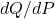 dQ/dP