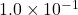 1.0 \times 10^{-1}