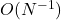 O(N^{-1})