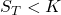 S_T < K