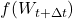 f(W_{t+\Delta t})