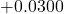 +0.0300