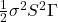 \frac{1}{2}\sigma^2 S^2 \Gamma