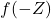 f(-Z)
