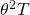 \theta^2 T