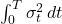 \int_0^T \sigma_t^2\,dt