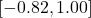 [-0.82, 1.00]